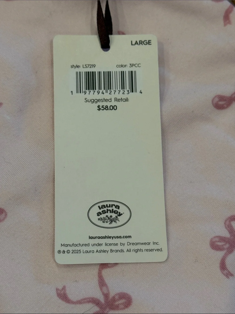 3 pc. Laura Ashley pajama set - Picture 6 of 8
